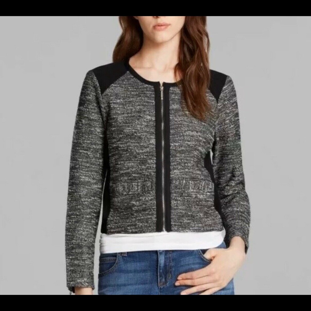 Eileen Fisher Black Tweedy Jacket